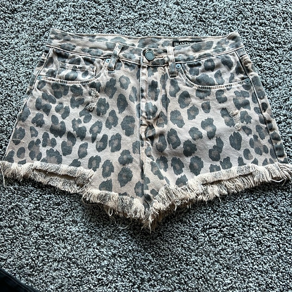 BlankNYC Leopard Shorts